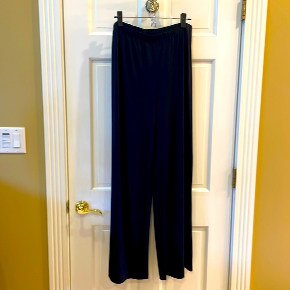 Chico’s Navy Wide Leg Pants Size 1 (8/10)